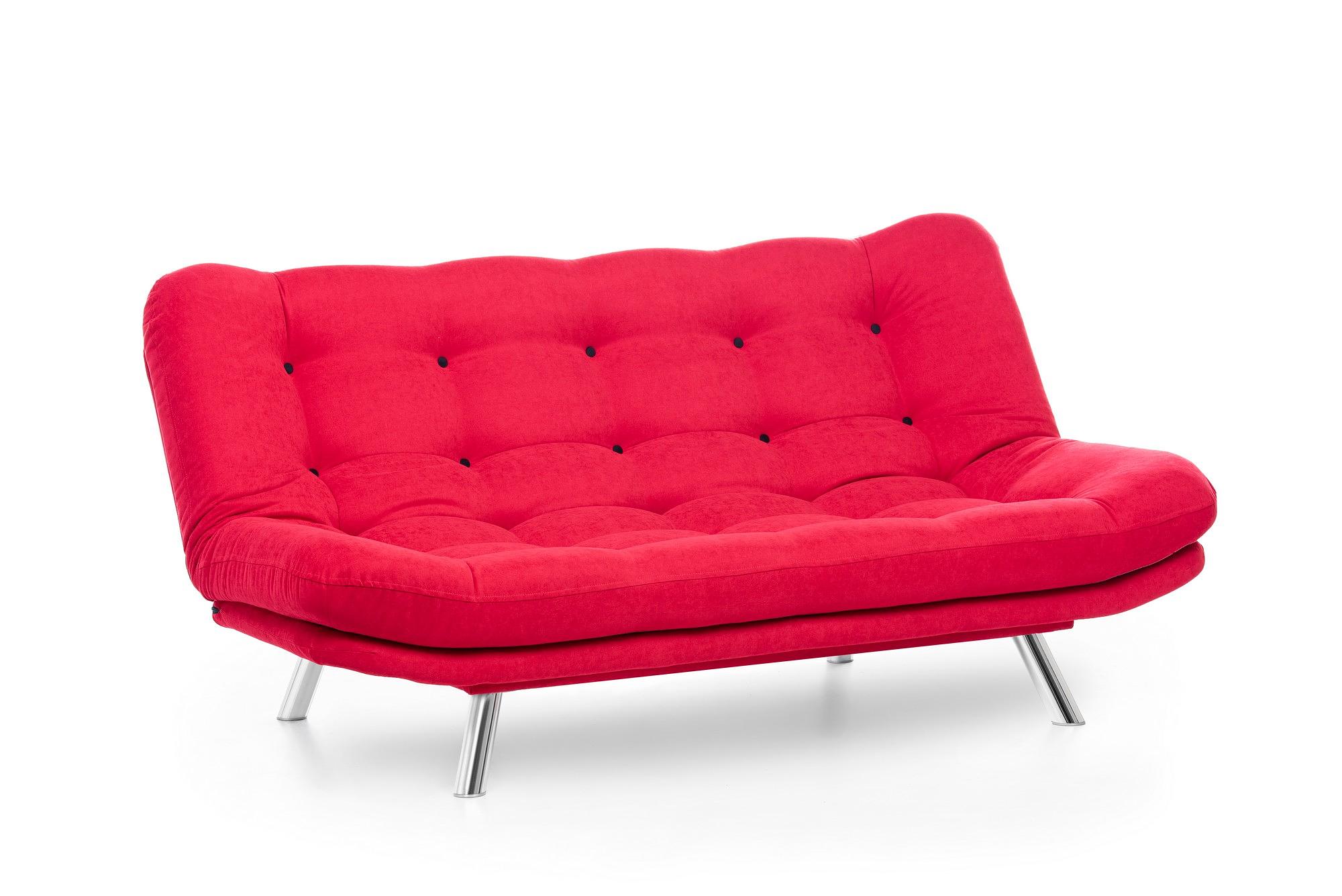 Misa Sofa Bed 3-Seater Red 5