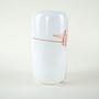 Vase Matte Glass White Red 1970s 1