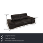 Evento Sofa 2-Sitzer Leder Grau Relaxfunktion 1