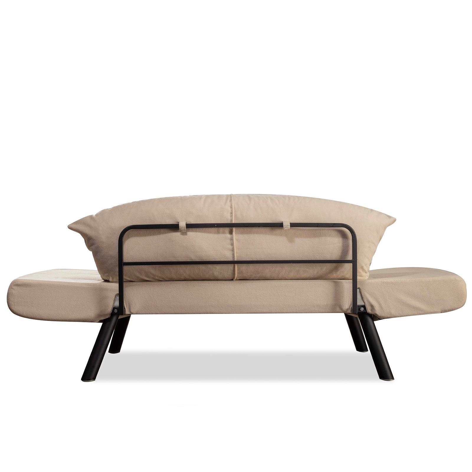 Genzo Schlafsofa 2-Sitzer Creme 5