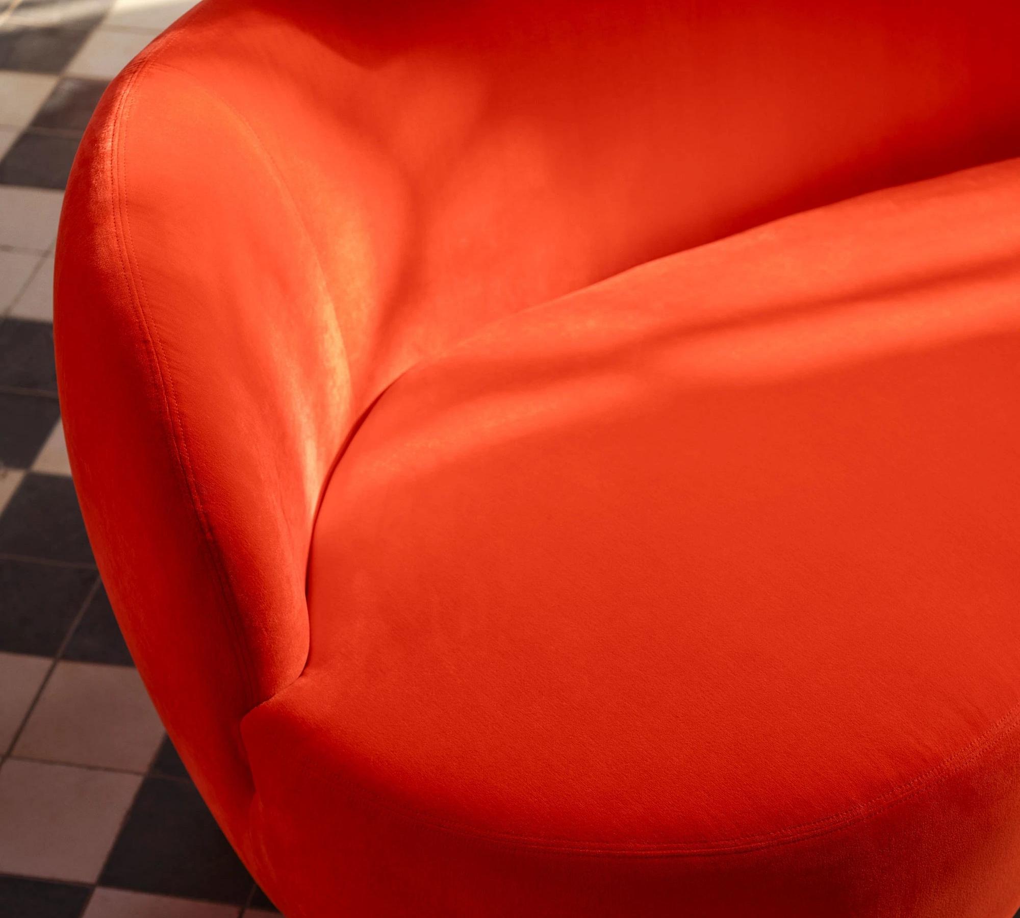 Rose Sofa 2,5-Sitzer Moss Cherry 5