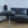 Diesis Sofa 3-Sitzer Leder Metall Schwarz 2