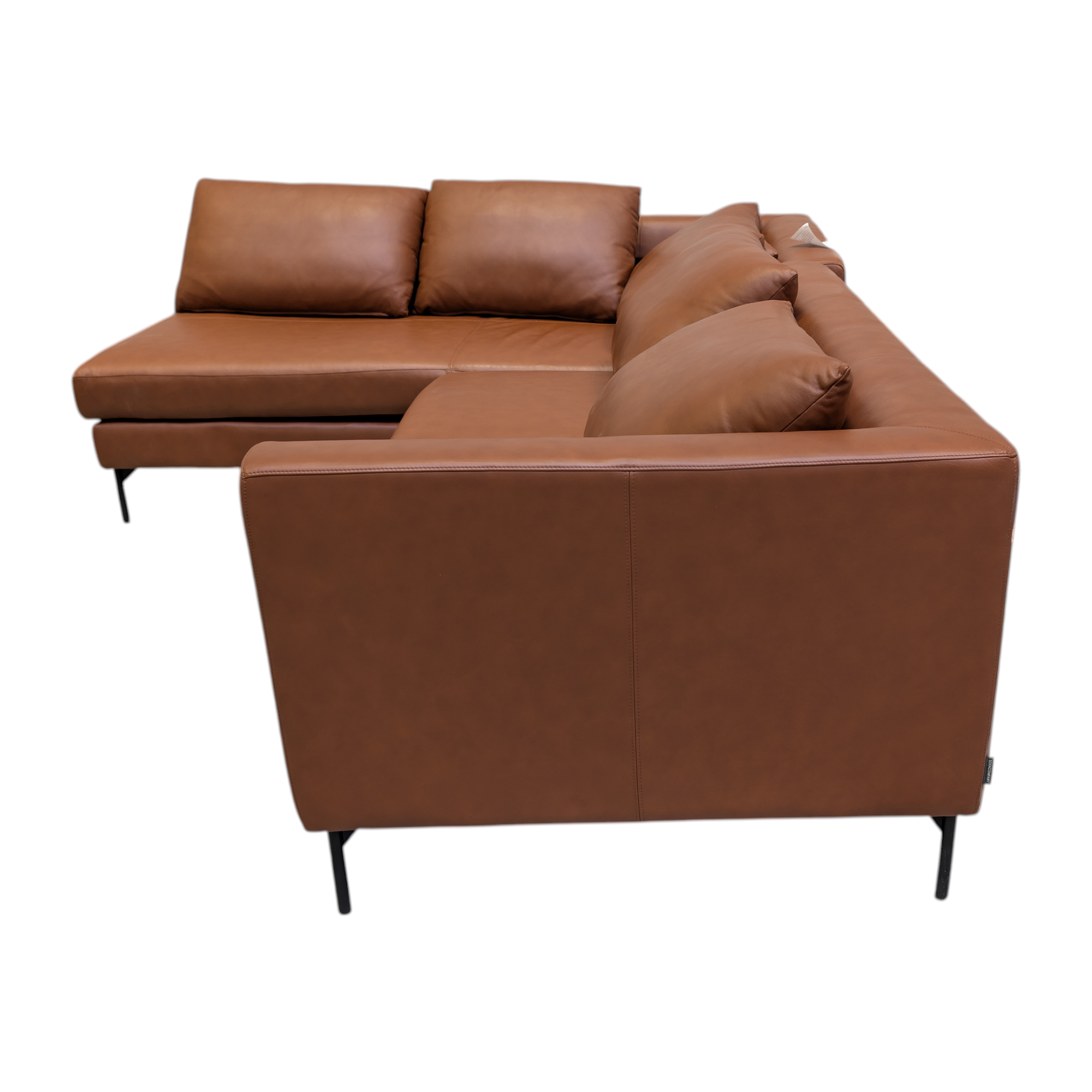 Noa Ecksofa links Soffy Cognac 6