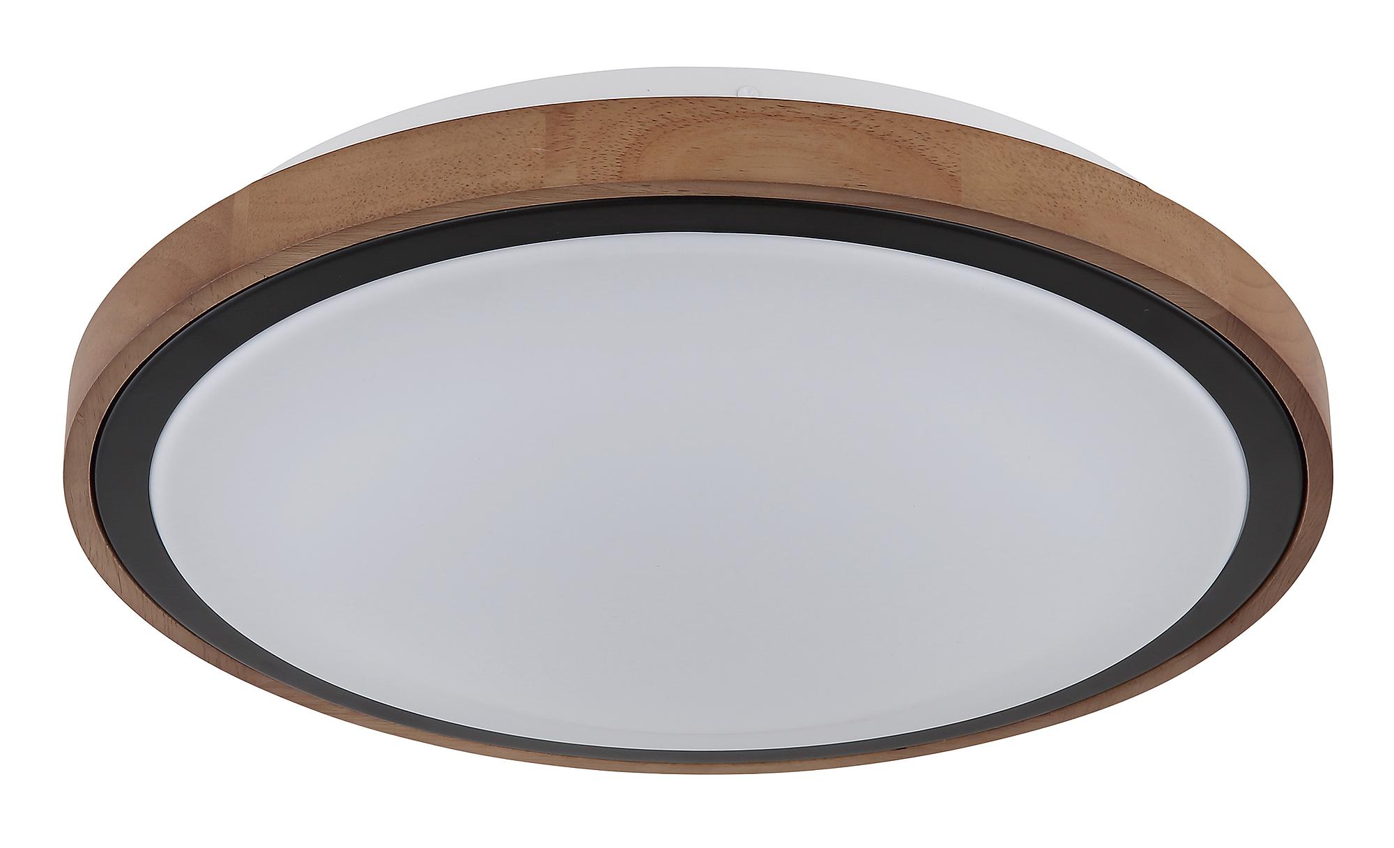 Bruno LED ceiling light 1-bulb acrylic glass solid oak 4