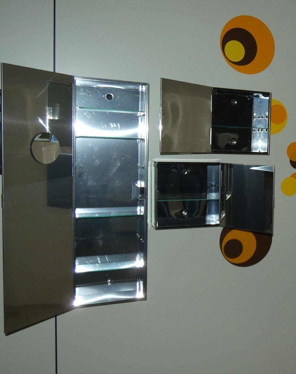 Mirror Cabinets Set of 3 Vintage 1970s 7