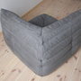 Togo Ecksofa Textil Grau 5