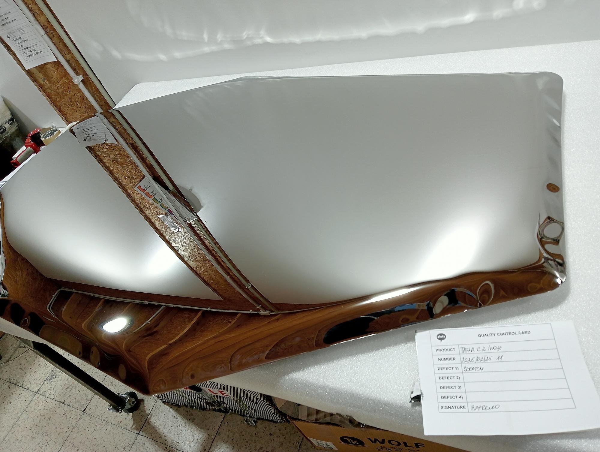 Tafla Specchio C2 Acciaio Inox Lucidato Argento 1