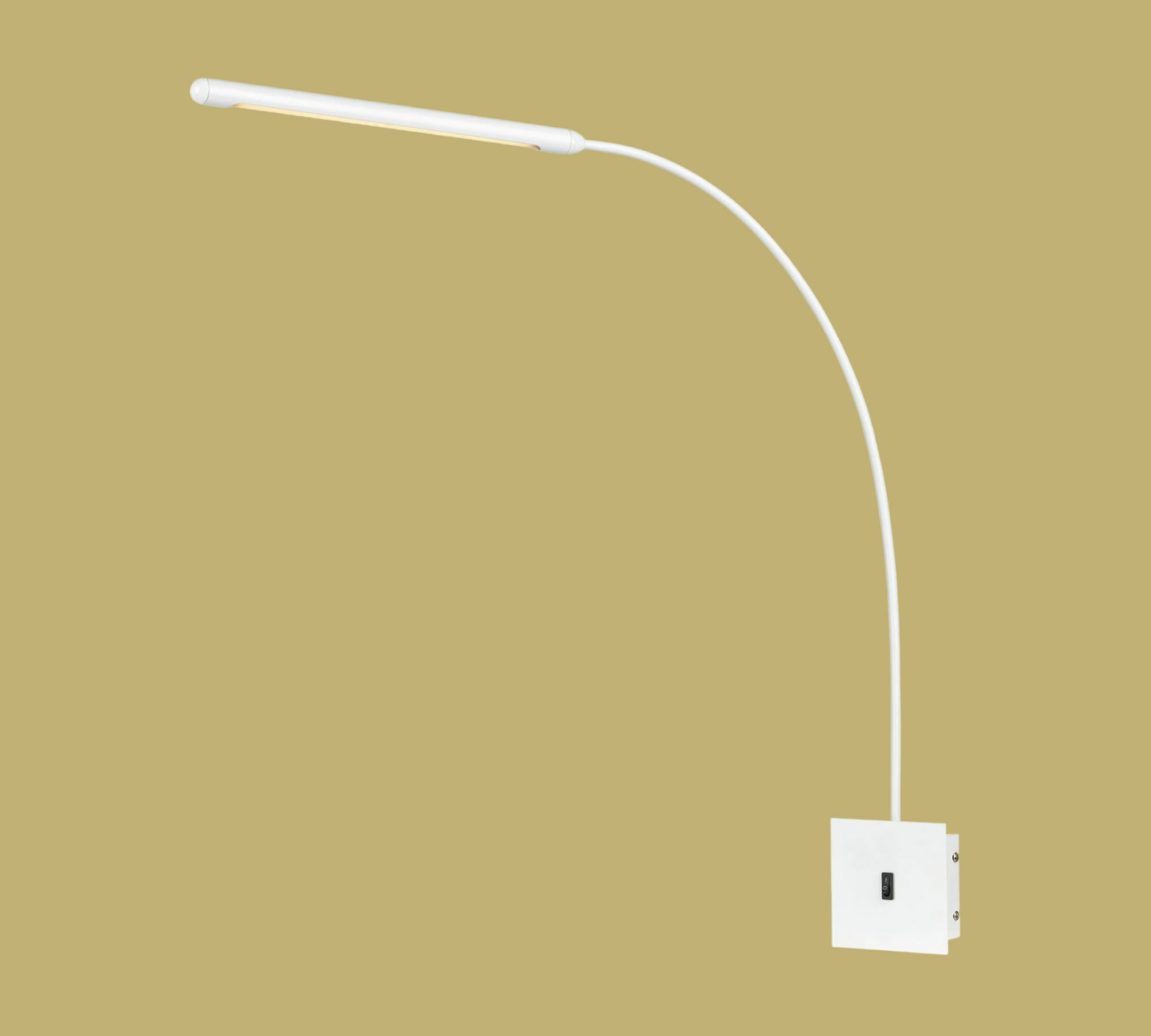 LED-Wandleuchte Edelstahl Weiß 0