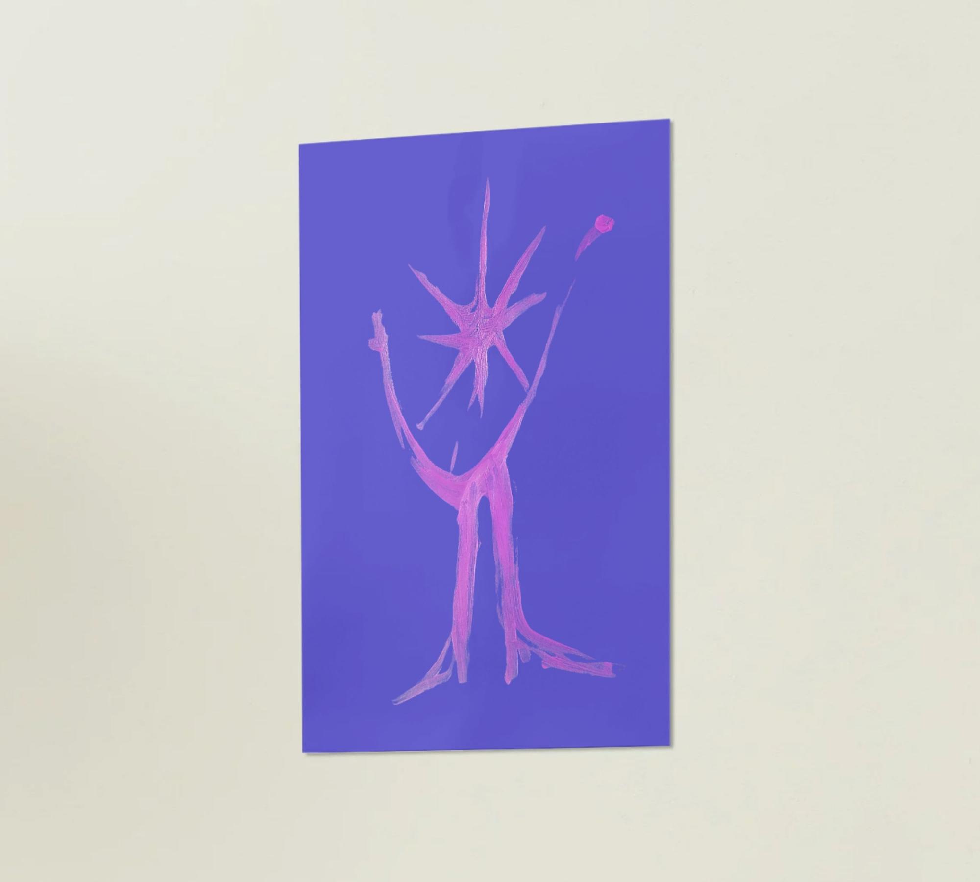 Amuleto Azzurro Art printMulticolor 2