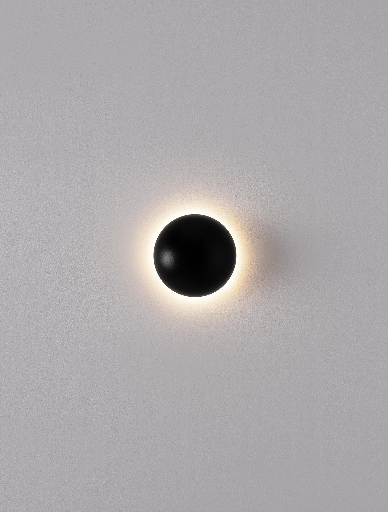 Iona Wandleuchte Aluminium Schwarz 4