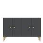 Simple 120 Sideboard Anthracite Gold 6