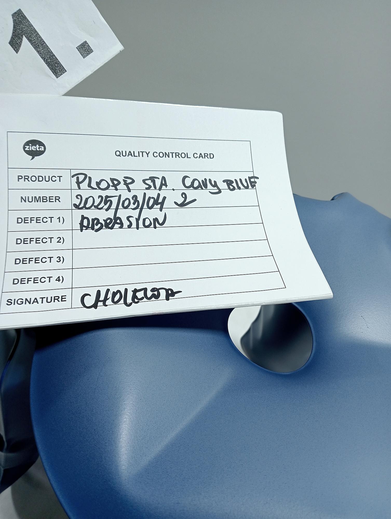 Plopp Standard Sgabello Acciaio Cotton Candy Blu Opaco 4