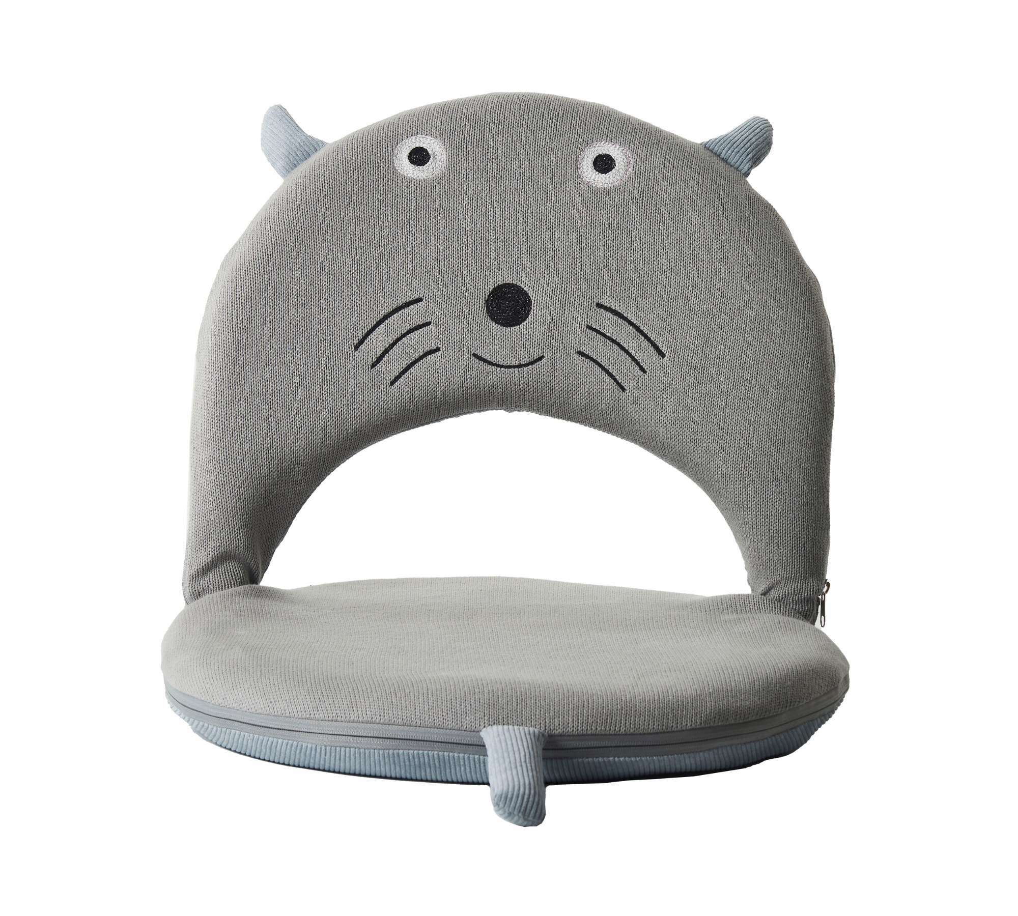 Maus Kindersitz Baumwolle Metall Grau 4