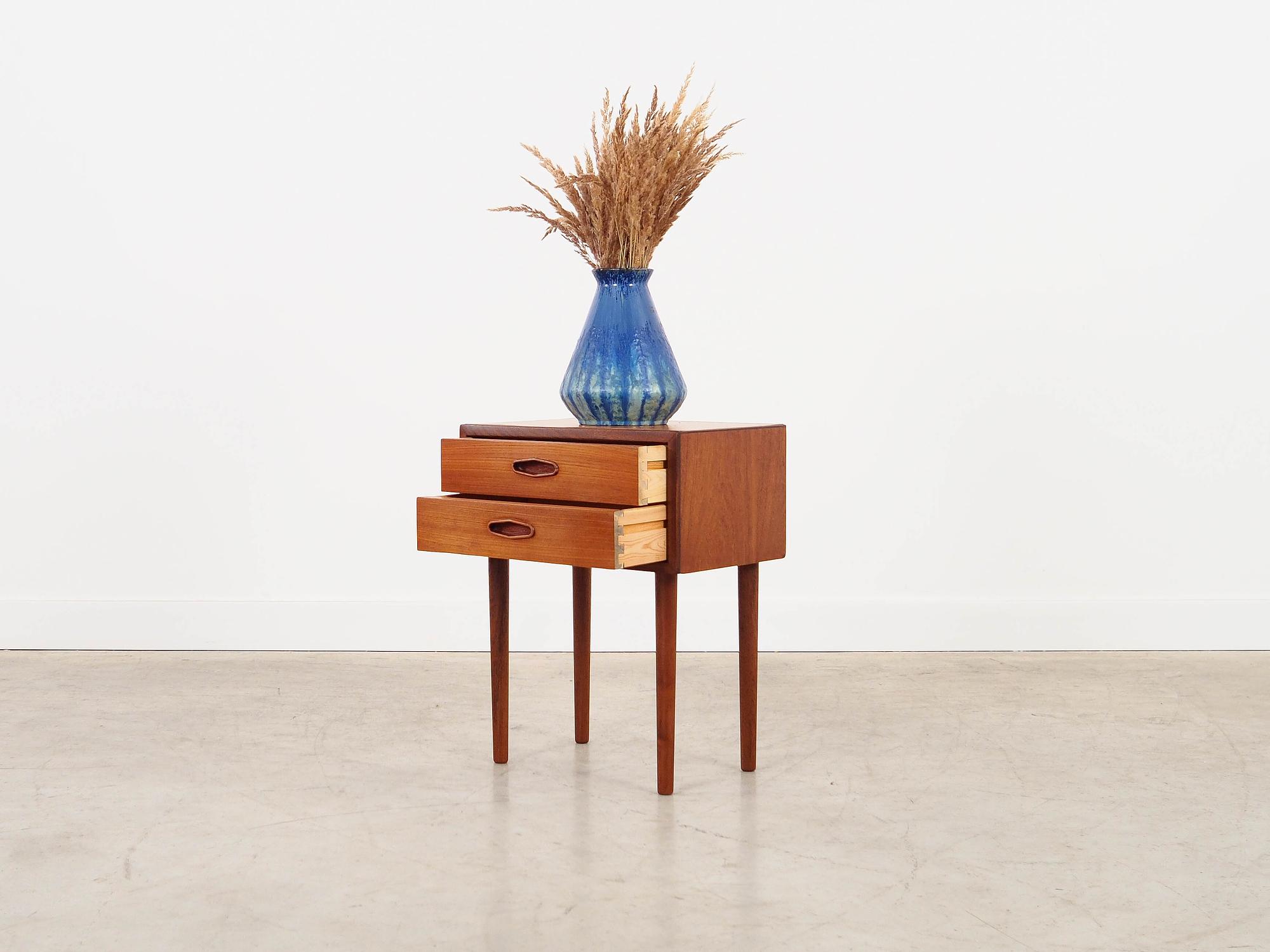 Teak nightstand, Danish design, 1970s, 2