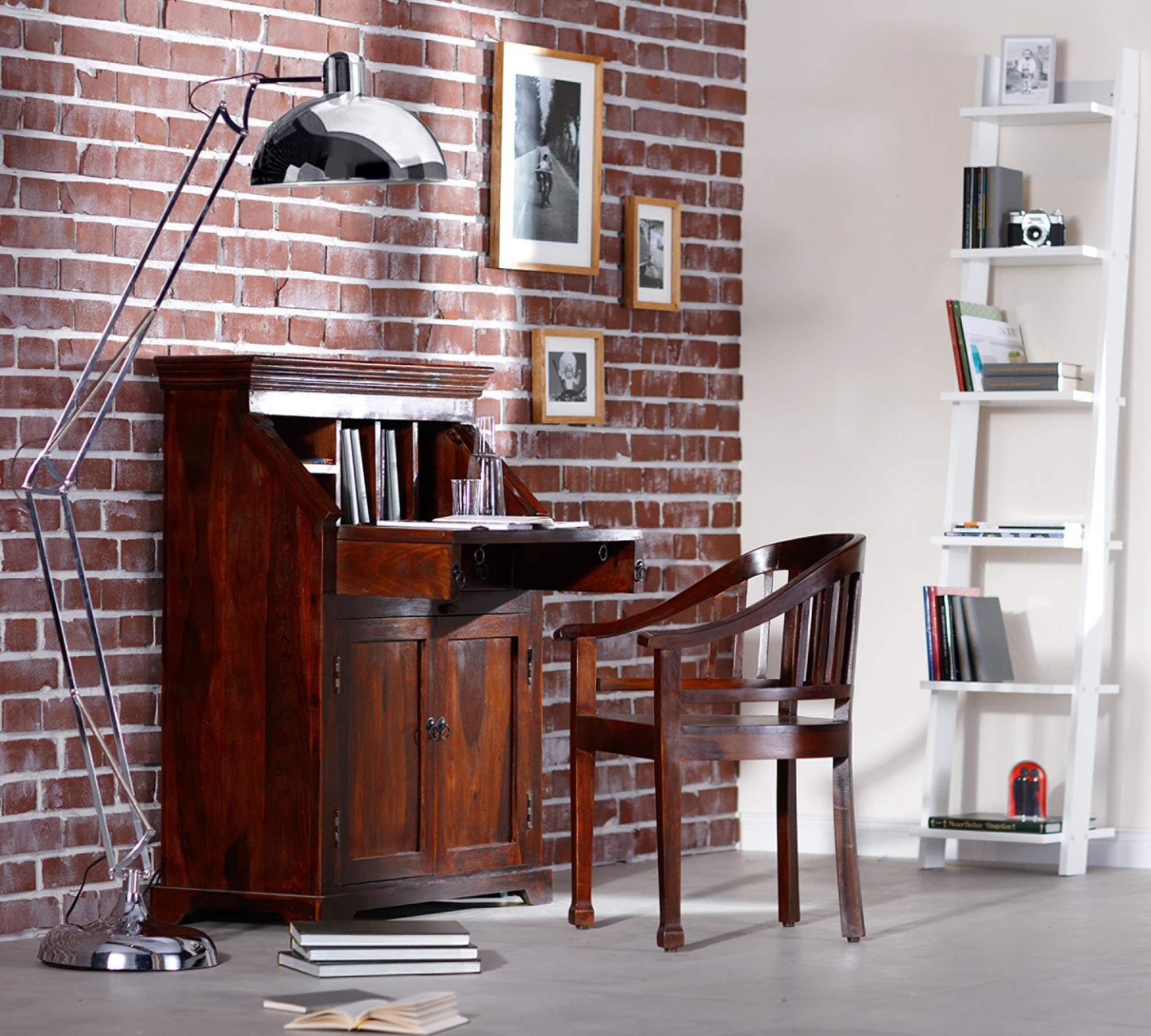 Esszimmerstuhl Mangoholz Akazienholz Braun 6