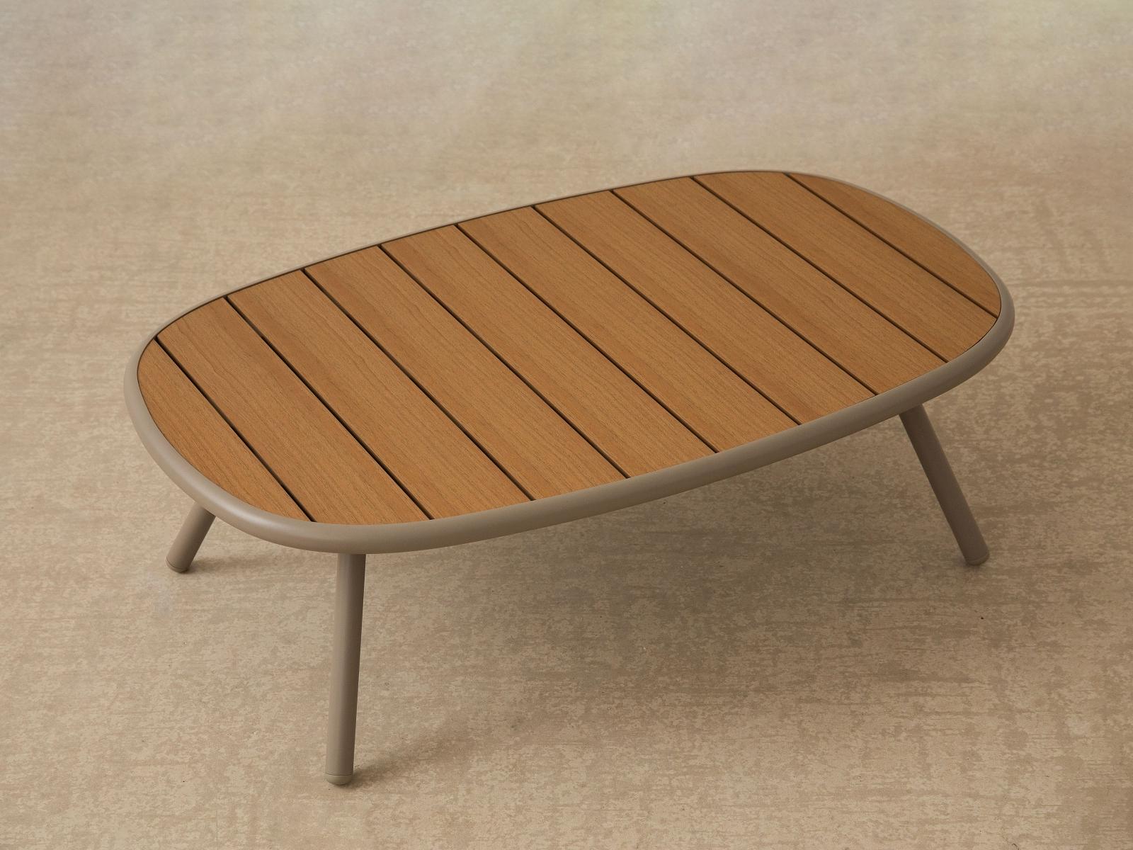 Margalida Gartentisch Kunststoff Creme 4