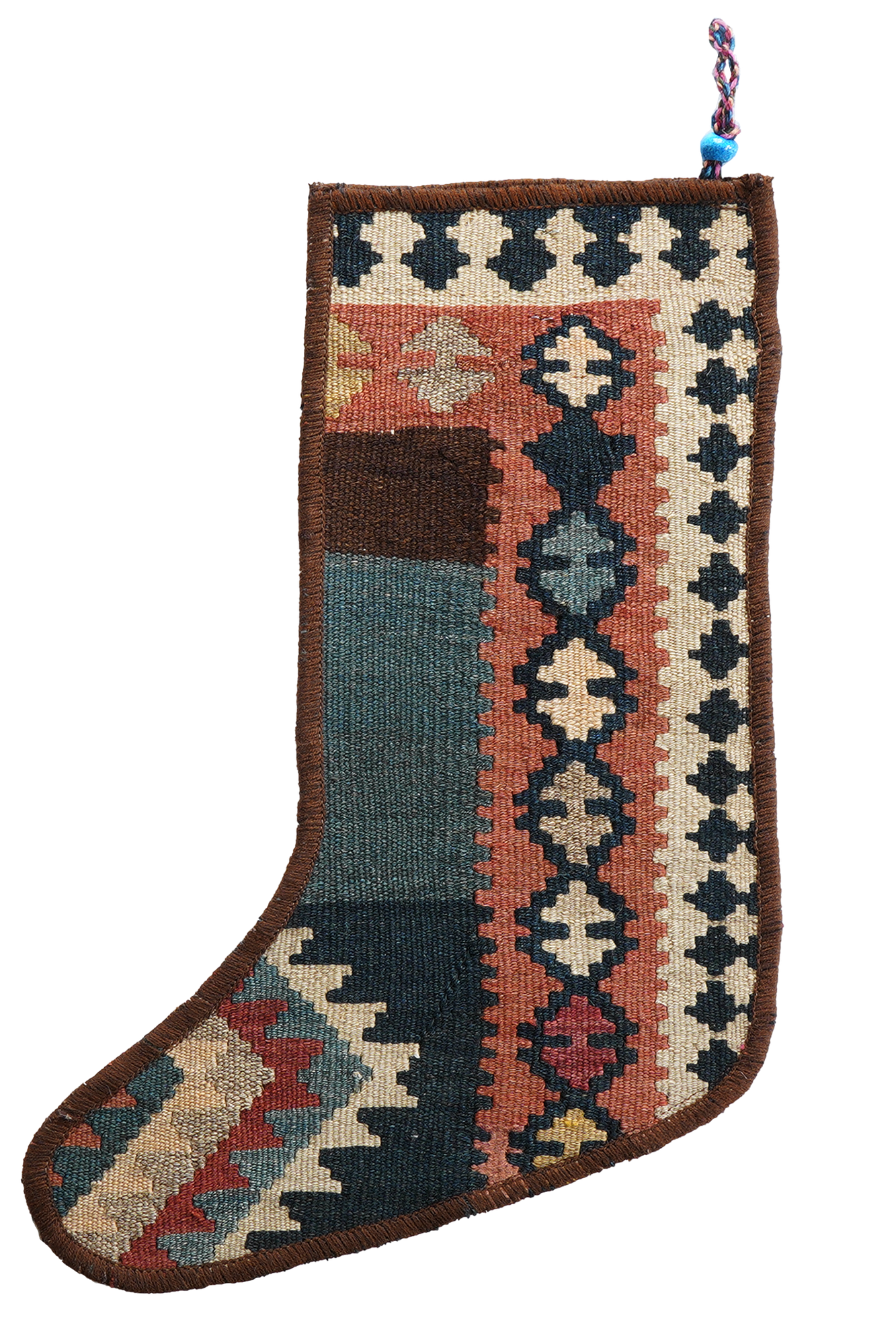 Calza di Natale Lana Multicolore 41x56cm 1