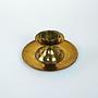 Brass candlestick with foot 1960s 3