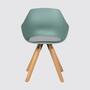 " -> "Mint grey".

    Final check on "Armrest shell chair":
    Armrest (Armlehnen)
    Shell chair (Schalenstuhl)
    With (mit)
    Seat cushion (Sitzkissen)
    Mint grey (Mintgrau)

    This is perfect.

    One last check: "Return only the translated text with no preamble 1