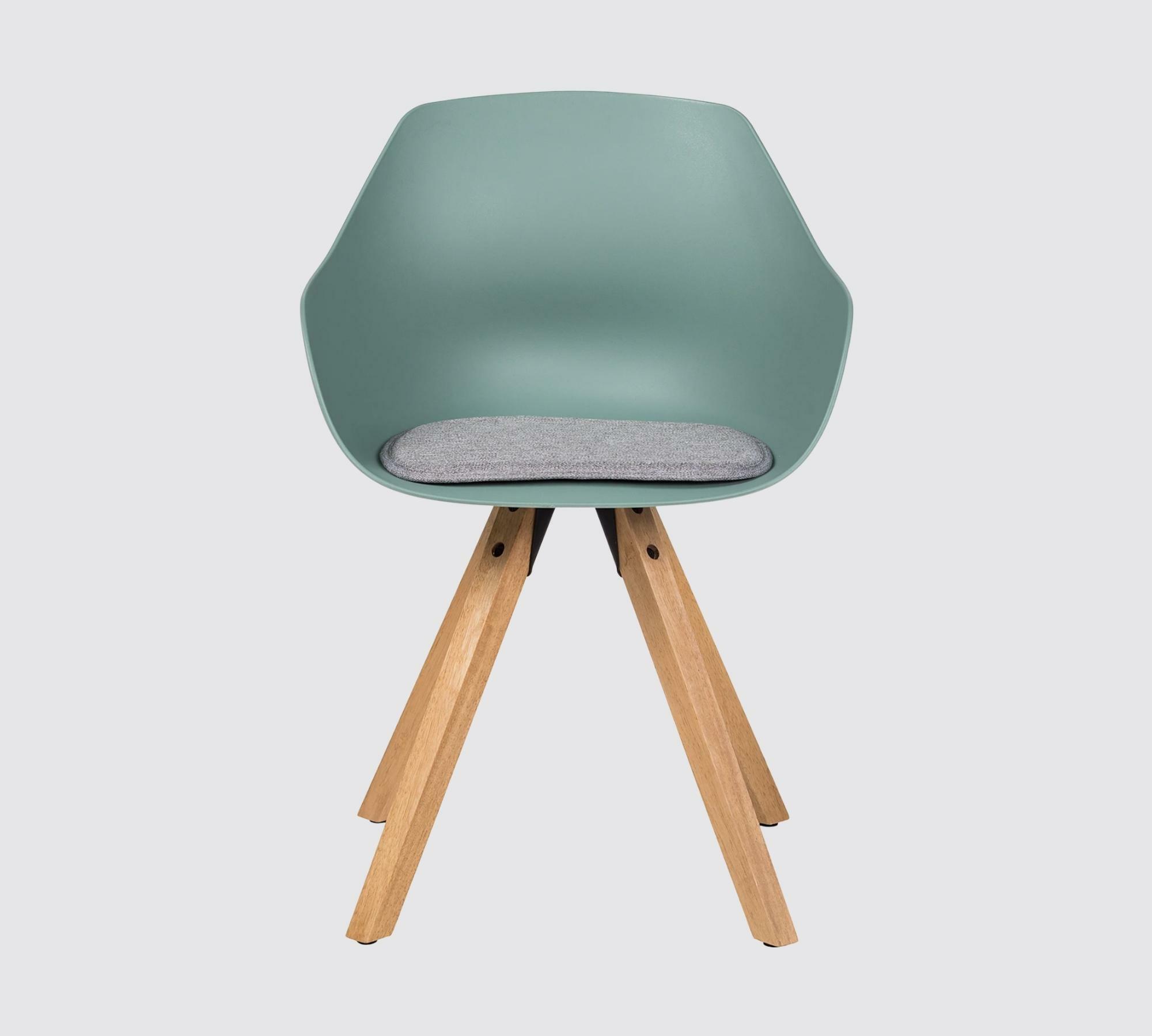 " -> "Mint grey".

    Final check on "Armrest shell chair":
    Armrest (Armlehnen)
    Shell chair (Schalenstuhl)
    With (mit)
    Seat cushion (Sitzkissen)
    Mint grey (Mintgrau)

    This is perfect.

    One last check: "Return only the translated text with no preamble 1
