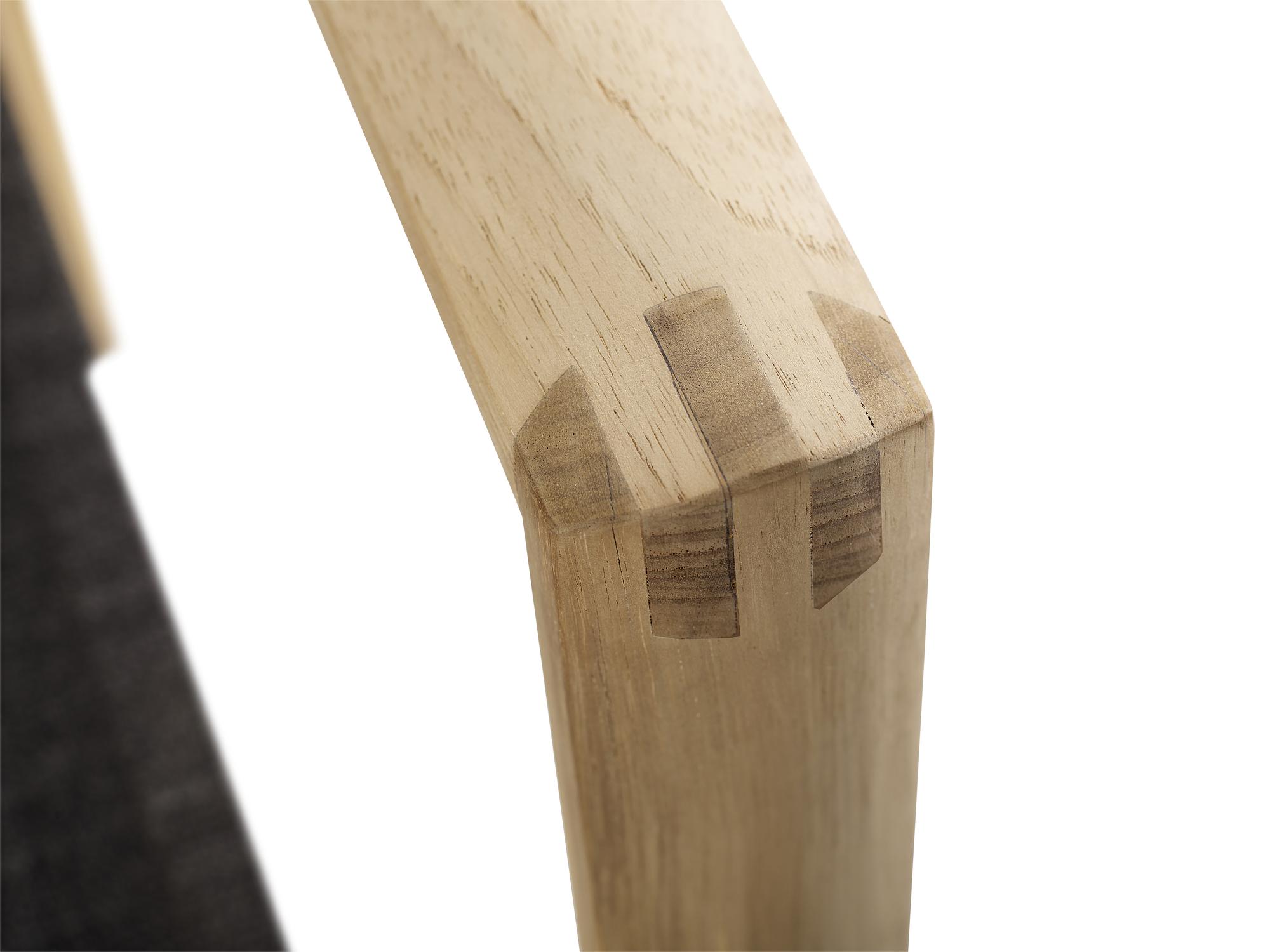 Safari Deckchair with Stool Teak Anthracite 5