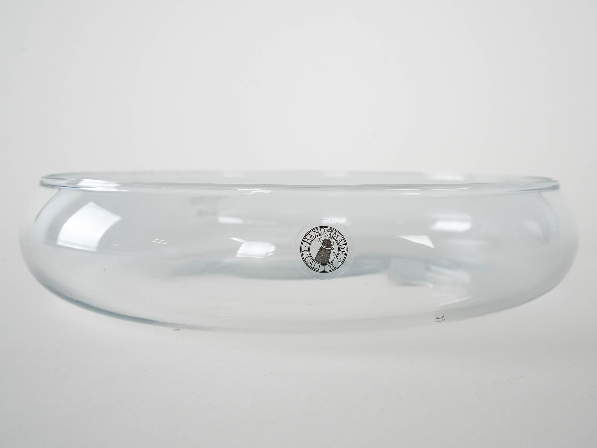 Glass bowl Transparent 1980s 5