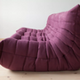 Togo Sofa 3-Sitzer Textil Aubergine 3