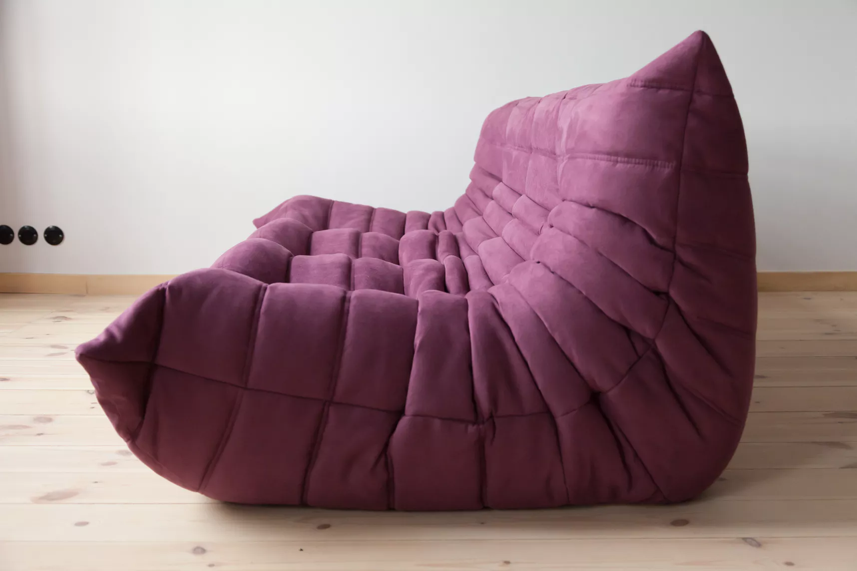 Togo Sofa 3-Sitzer Textil Aubergine 3