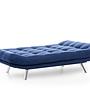 Misa Sofa Bed 3-Seater Navy Blue 6
