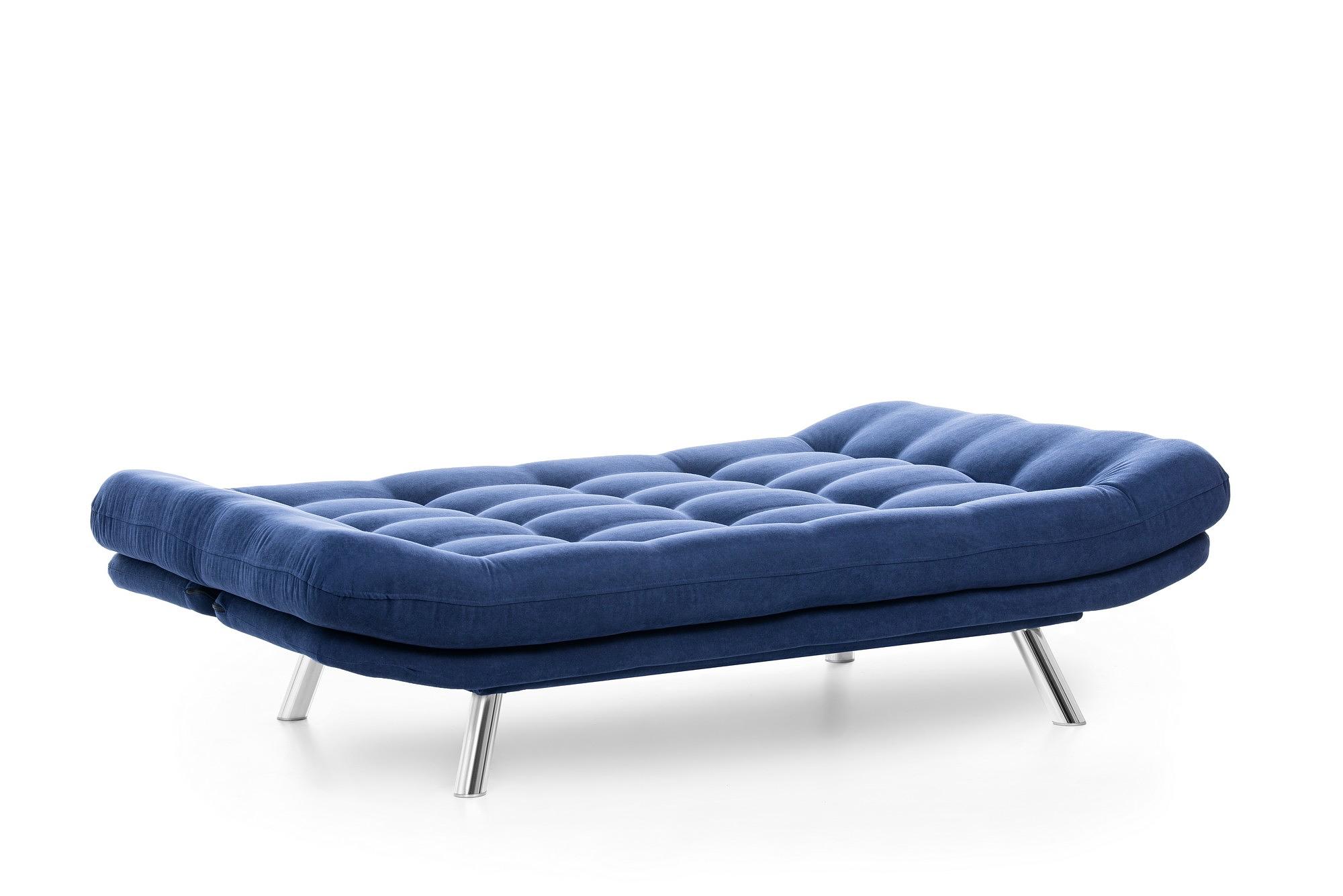 Misa Sofa Bed 3-Seater Navy Blue 6