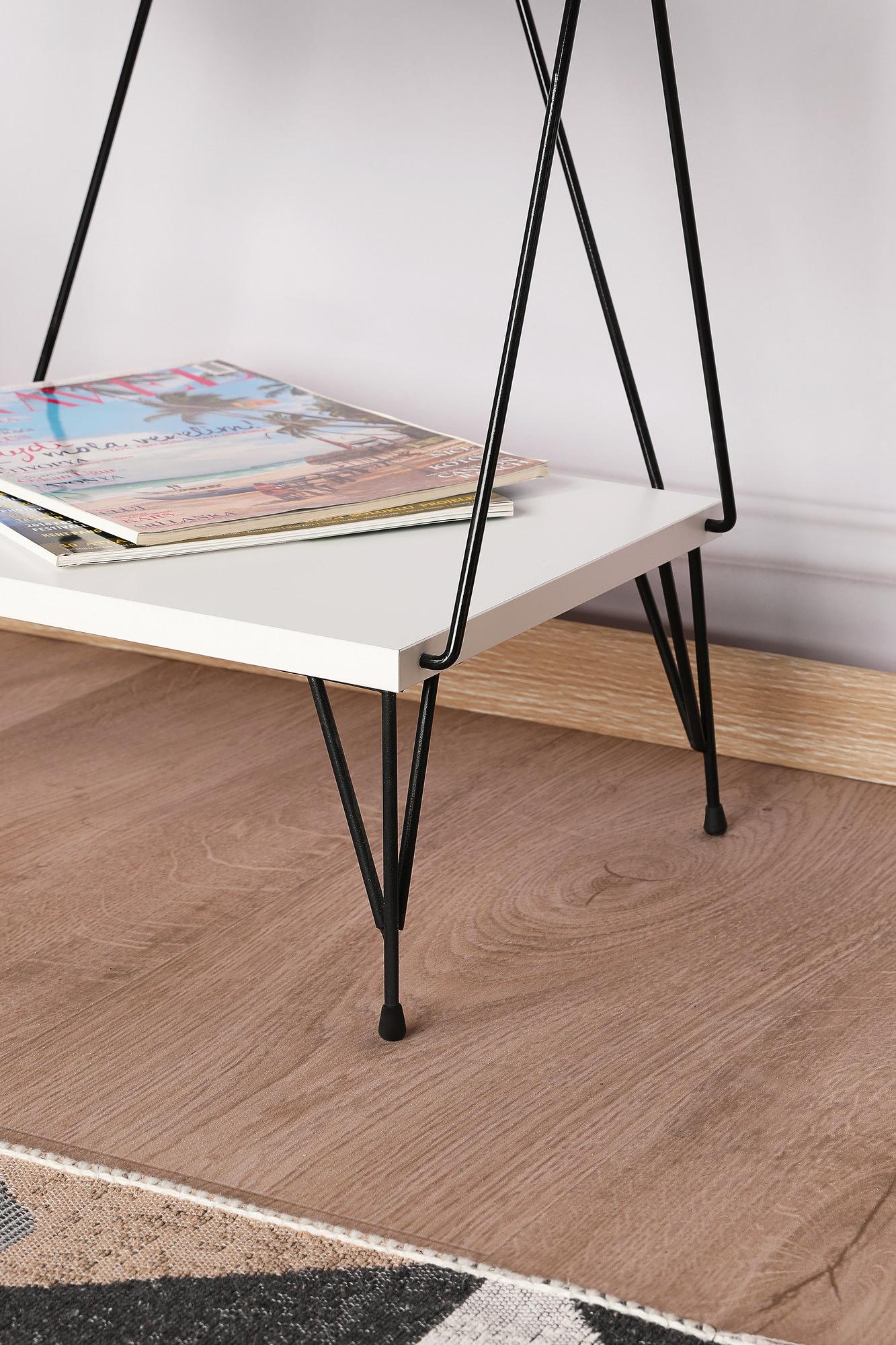 Balaban Bookshelf Wood Veneer White 5