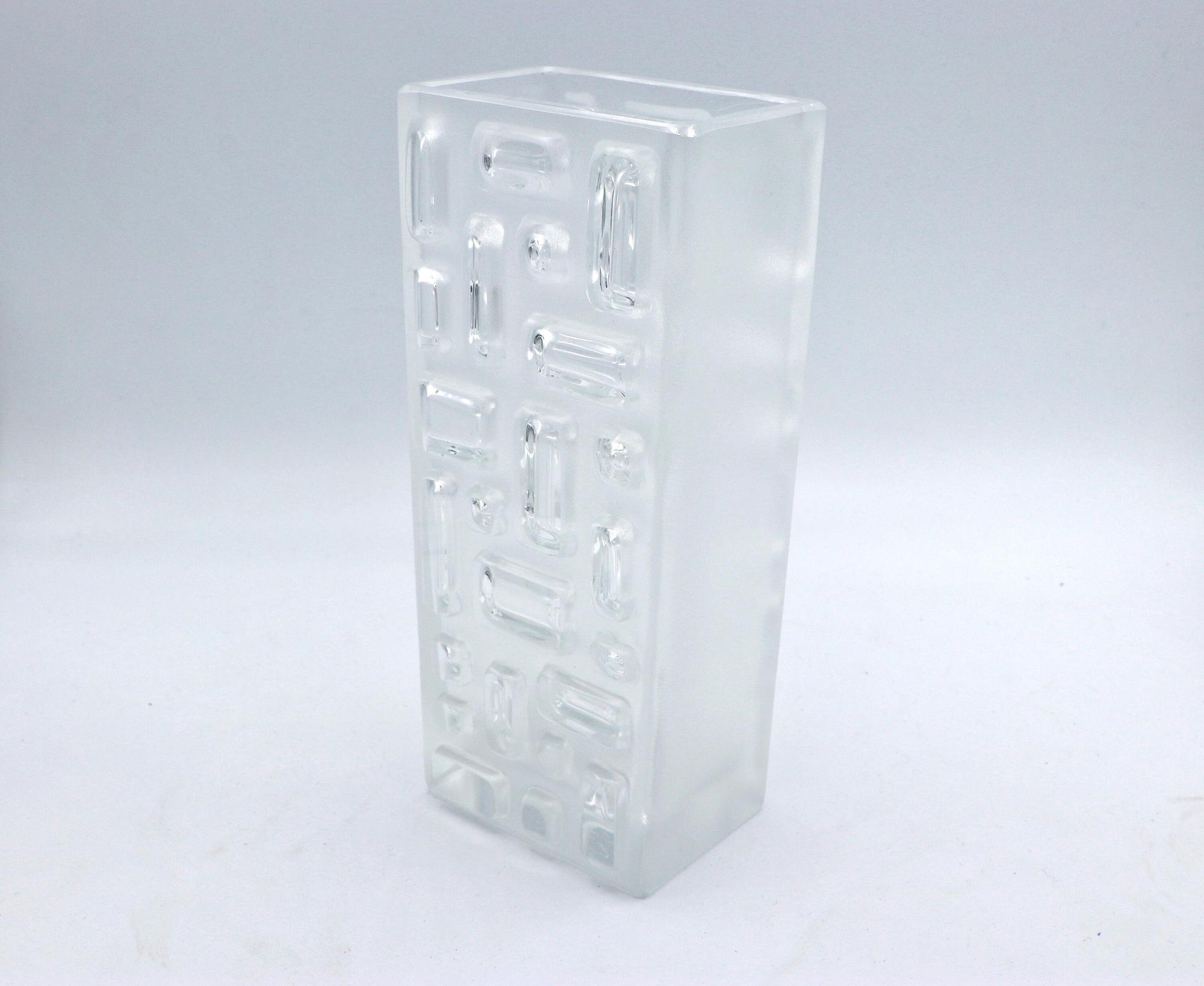 Vintage Brutalist Blumenvase Schweden 1970er Jahre 1