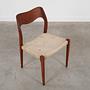Teak wood chair 1960s 8
