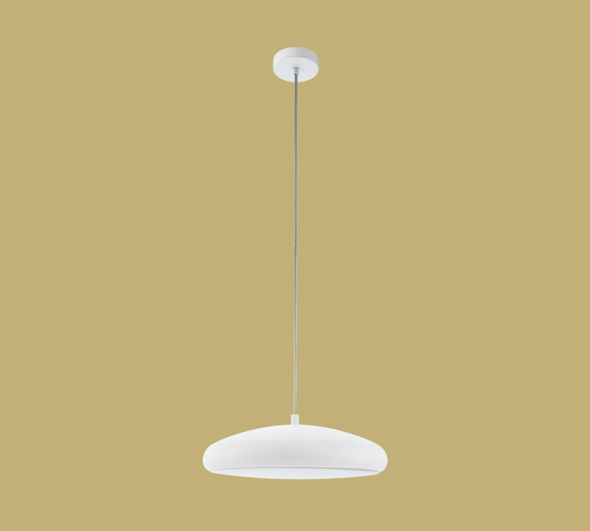 LED pendant lamp semi-circular white 1