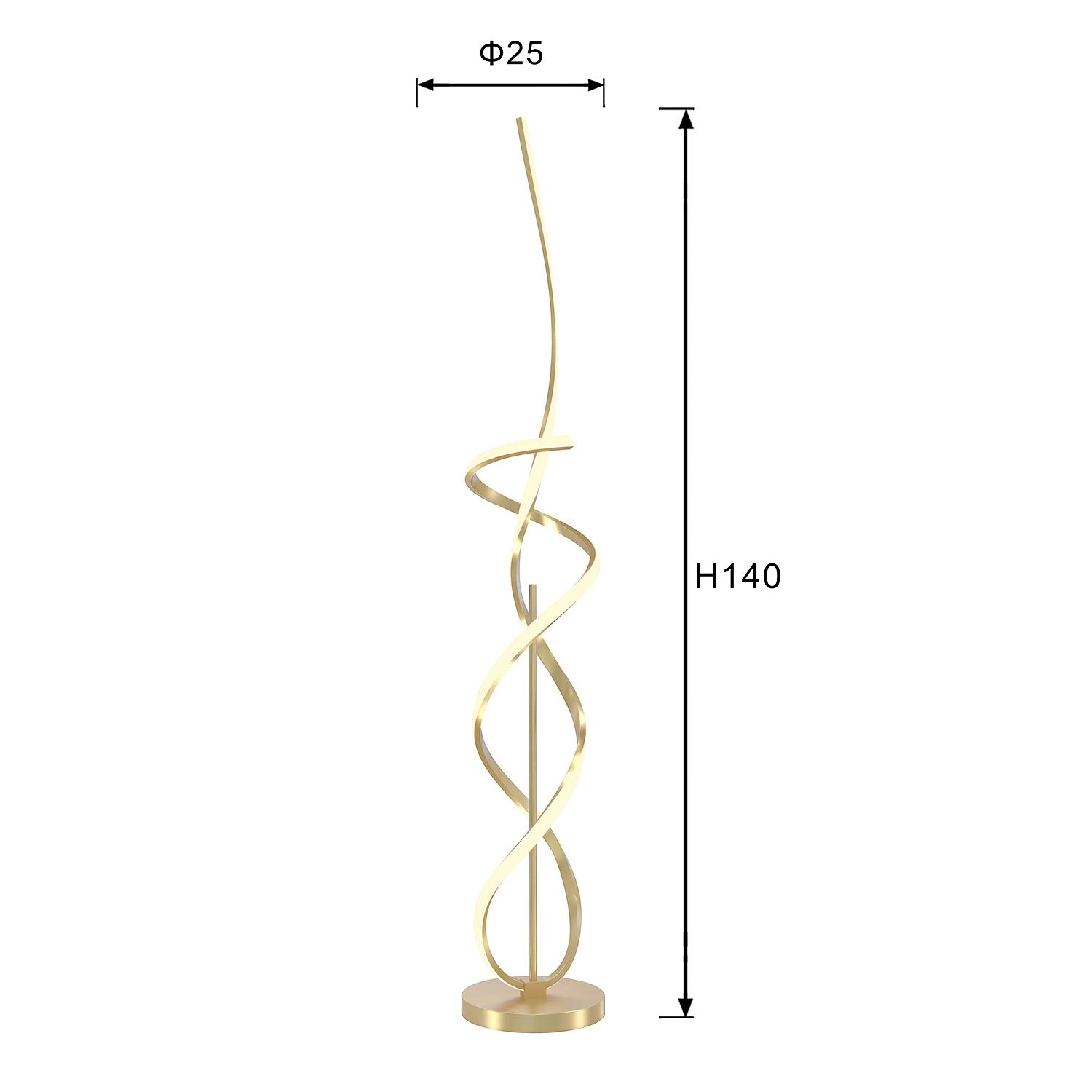 1-Flammig Kira Stehleuchte Eisen 4