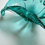 Vintage fruit bowl Murano glass turquoise 1970s 4