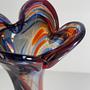 Vaso Vintage Vetro di Murano Multicolore Anni '70 1