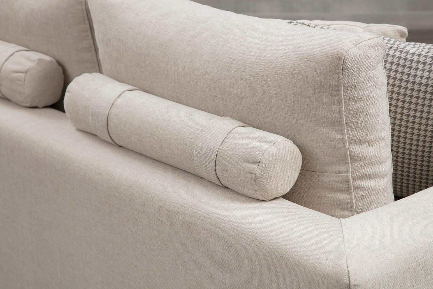 Line 4-Sitzer Sofa mit Beistelltisch Beige 3