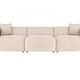 Lora 3-Sitzer Sofa Creme 0