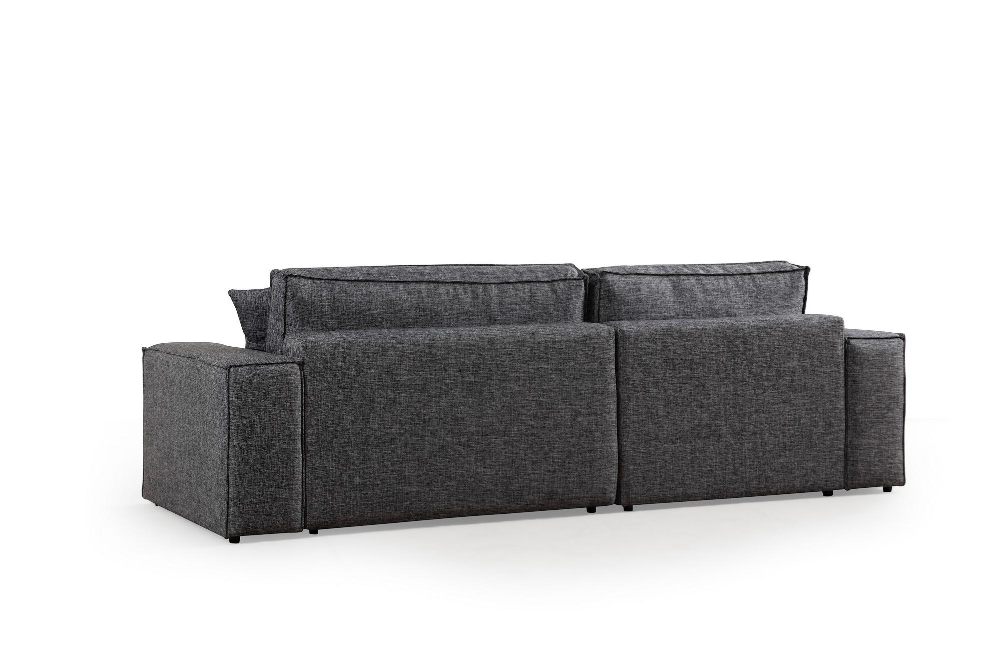 Pirlo Corner Sofa Left Dark Grey 7