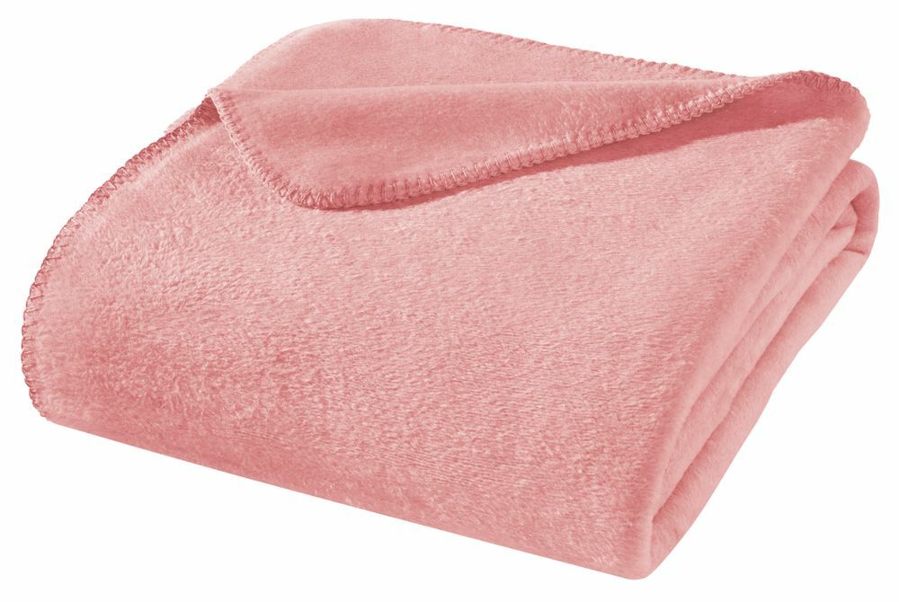 Wohndecke aus Baumwollmischgewebe Rosa 0