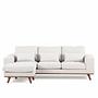 Ecksofa Japandi 3-Sitzer Beige 6