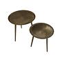 2x Runder Beistelltisch Metall 1
