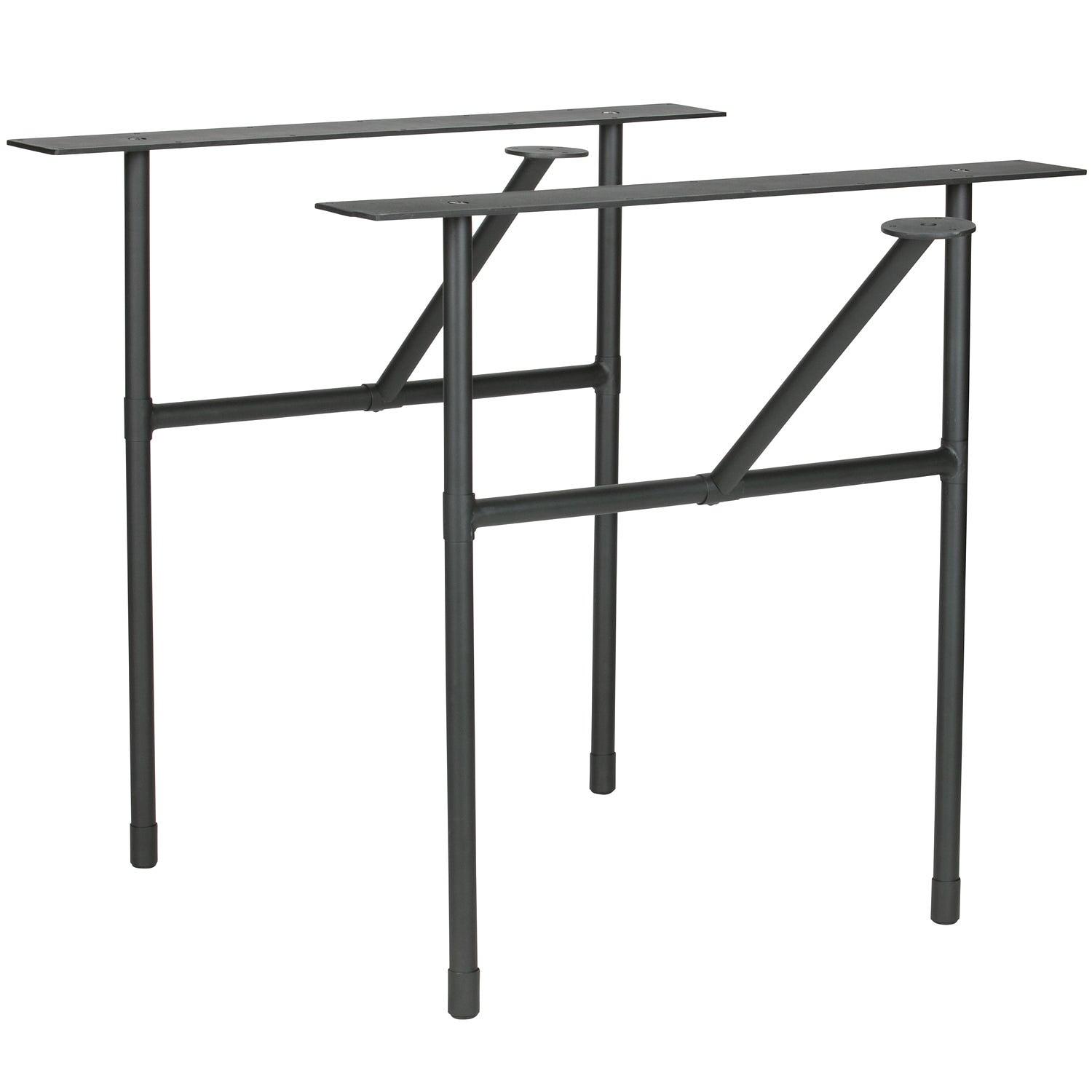 2x TABLO H-Bein Metall 1