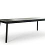NERO Esstisch Teakholz Schwarz 240x100 cm 0