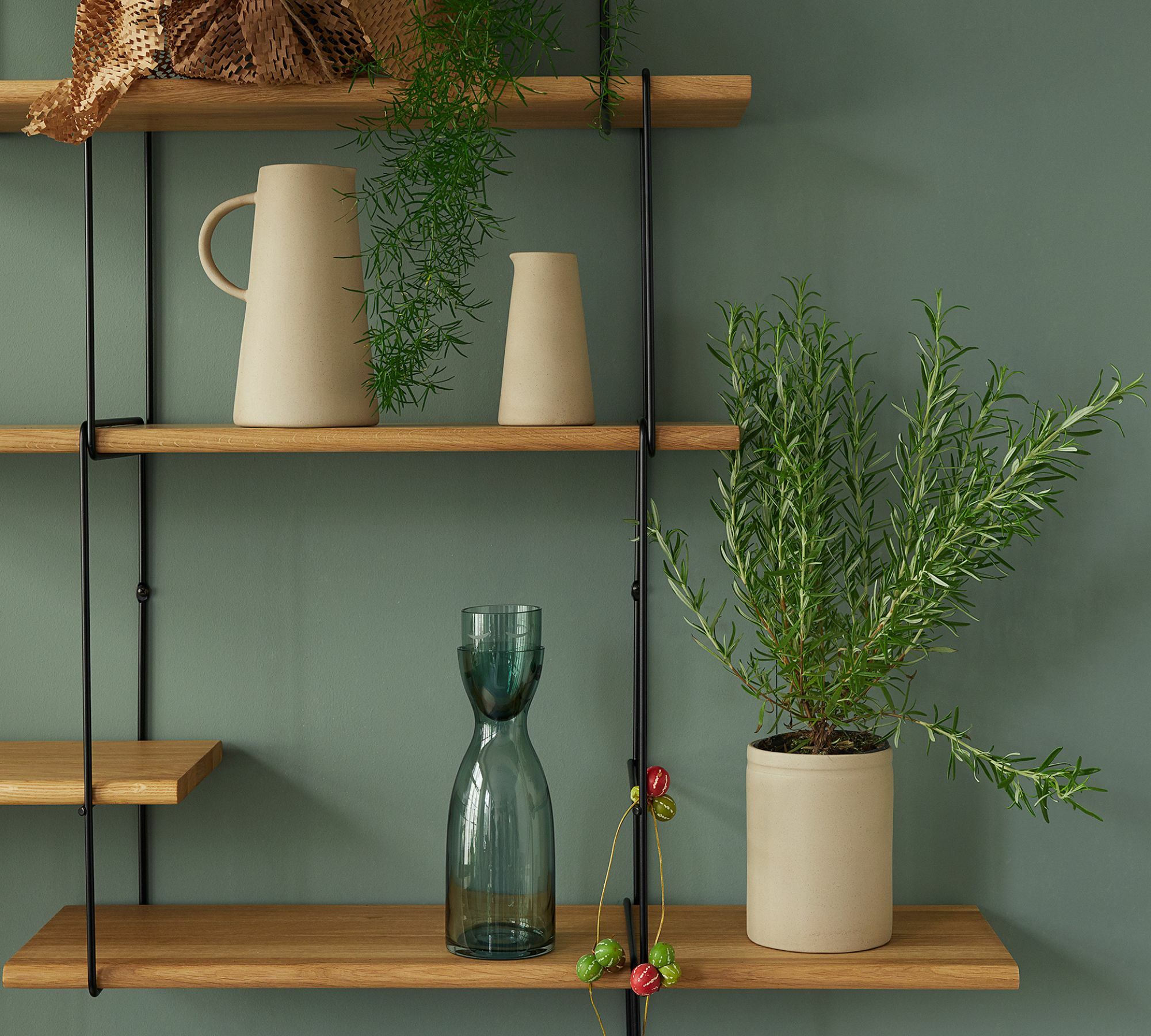 Link set 1 Oak wood steel Natural 1