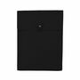 Dokumentenmappe Hochformat A4 100% Recyceltes Leder Schwarz 0