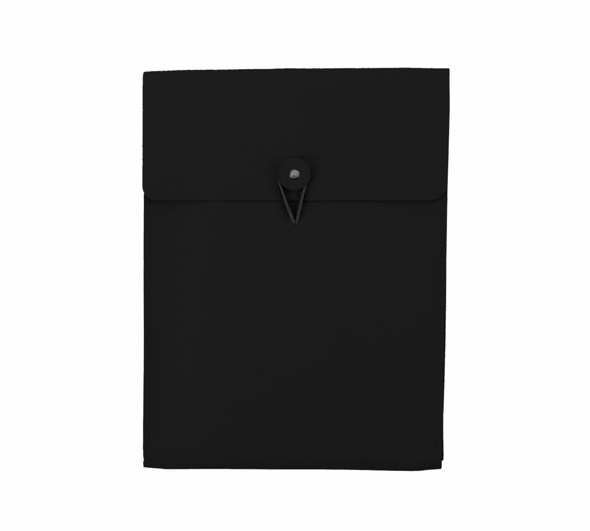 Dokumentenmappe Hochformat A4 100% Recyceltes Leder Schwarz 0