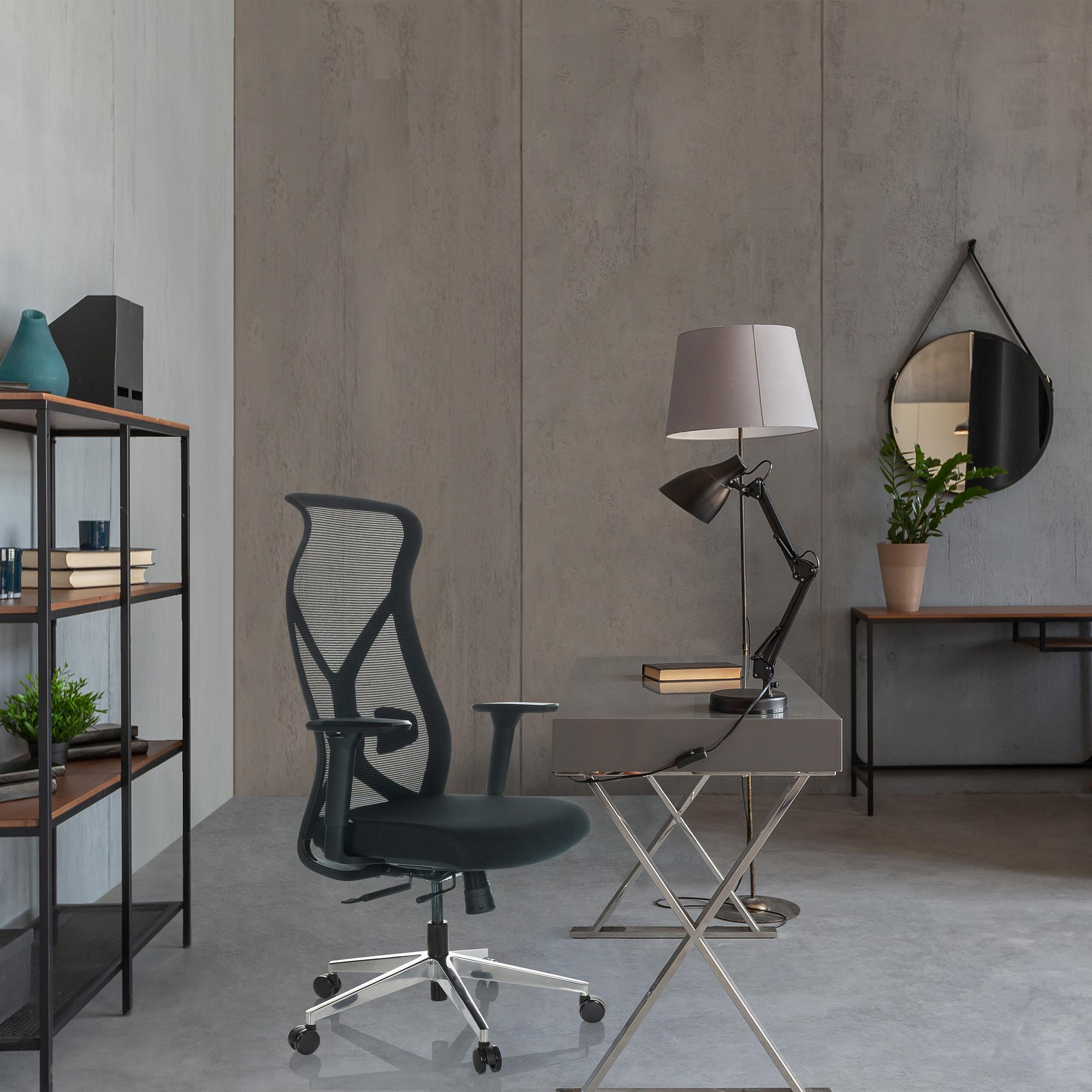 AZURRO B Bürostuhl Netzstoff Schwarz 4