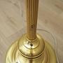 Vintage Stehlampe Metall Textil Gold 1970er Jahre  14